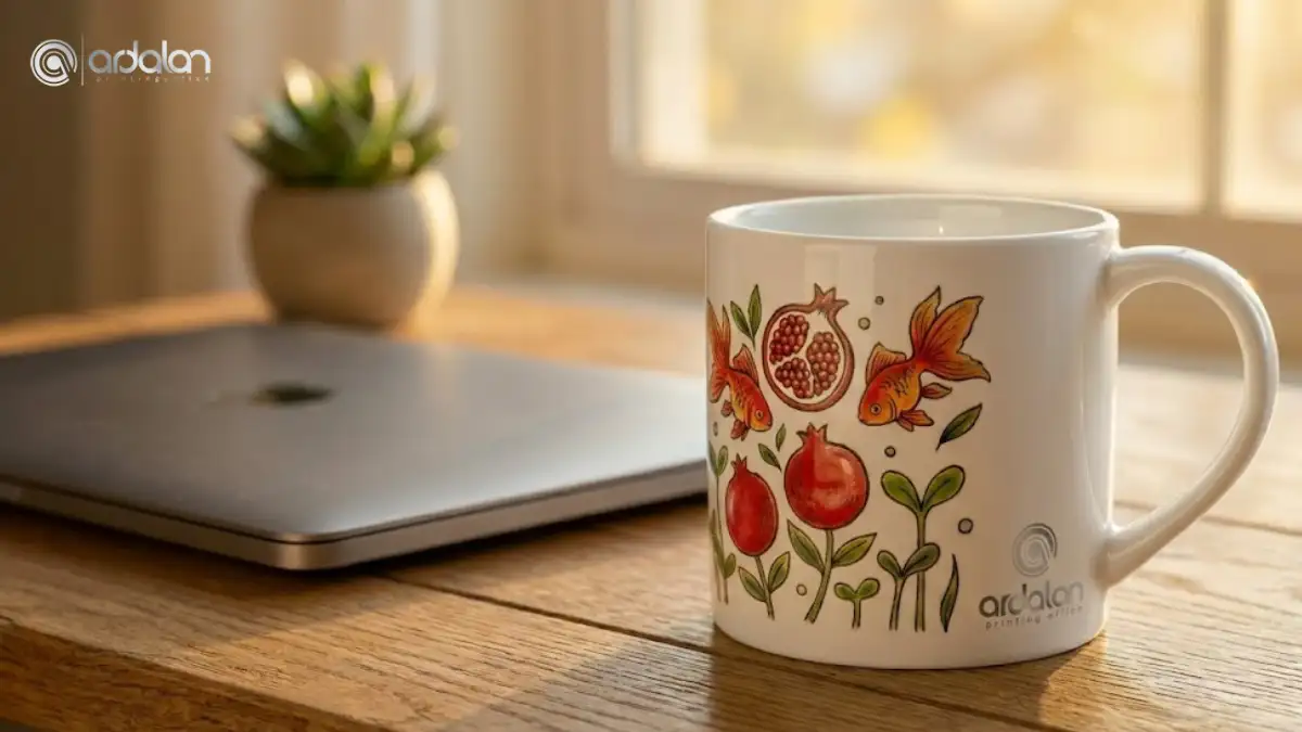 طراحی ماگ همراه لوگو به عنوان هدیه سازمانی نوروز