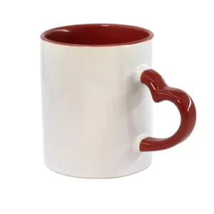 چاپ لیوان دسته قلبی